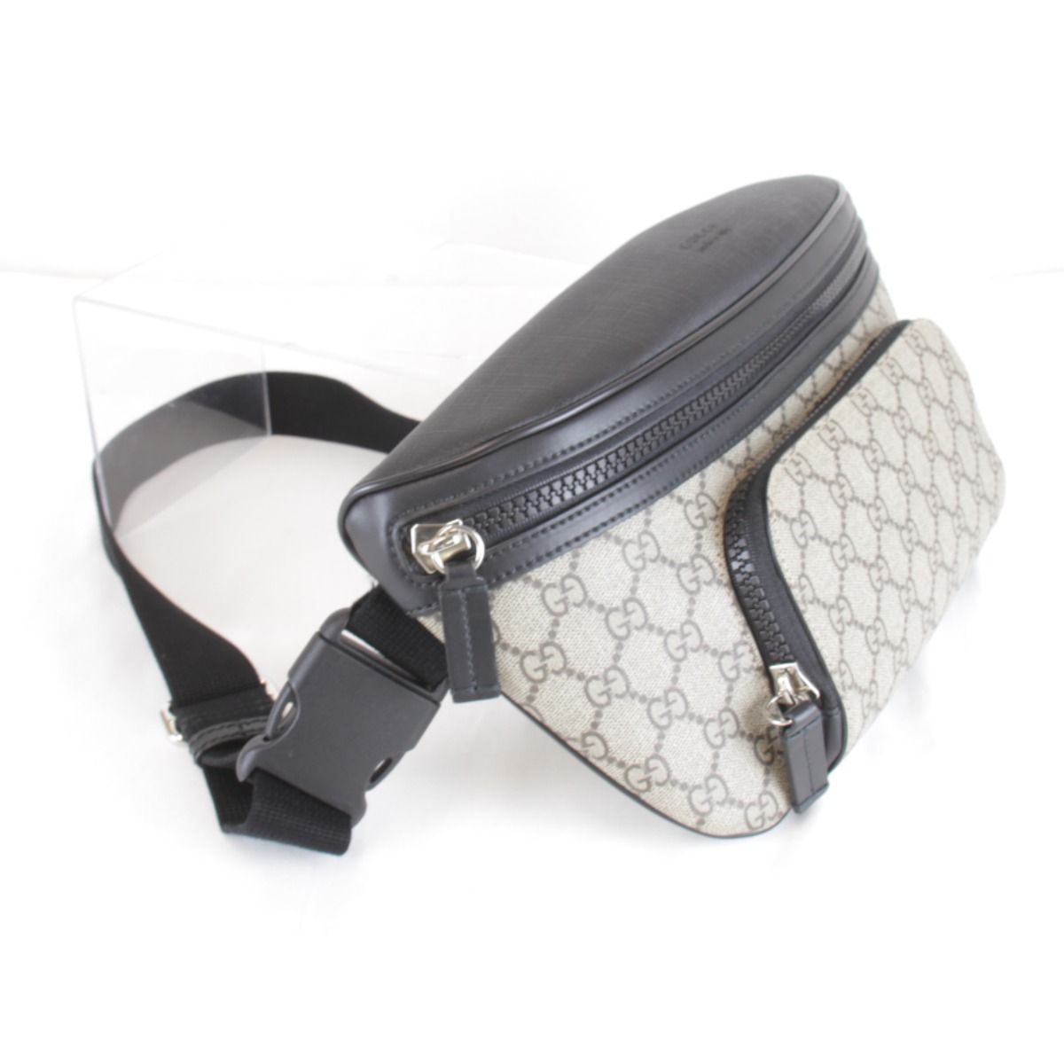 Gucci Belt Bag GG Supreme Canvas Gray — view 4