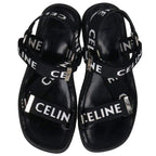 Celine Leo Logo Strap Sandals 40 — view 4