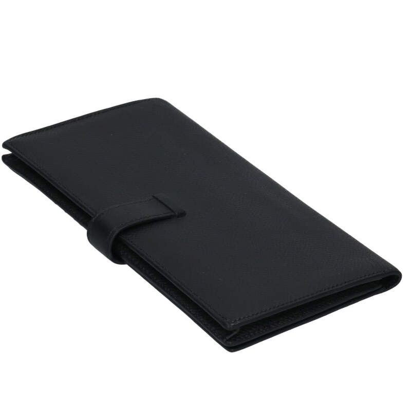 Hermes Bearn Souffle Veau Epsom Black Wallet — view 2