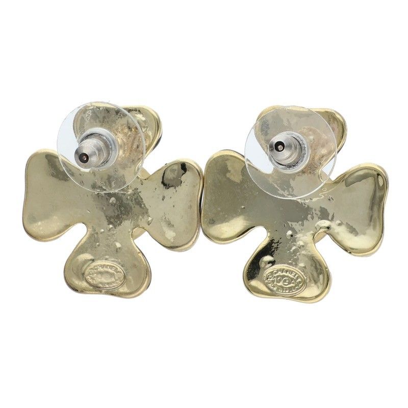 Chanel Flower Motif CC Logo Earrings — view 2