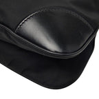 Prada Tessuto Crossbody Shoulder Bag Black Nylon Leather — view 6