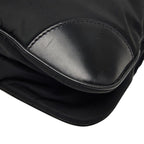 Prada Tessuto Crossbody Shoulder Bag Black Nylon Leather — view 4