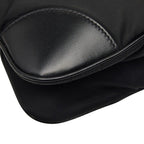 Prada Tessuto Crossbody Shoulder Bag Black Nylon Leather — view 7