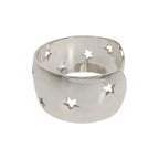 Hermes Moon Star Bangle Bracelet Vintage 925 Sterling Silver — view 3