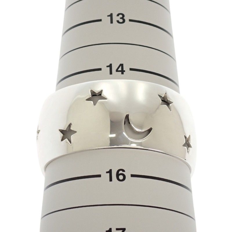 Hermes Moon Star Bangle Bracelet Vintage 925 Sterling Silver — view 9