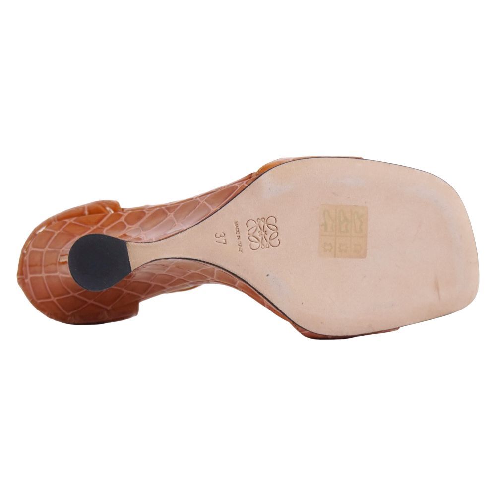 Loewe Sandals Ankle Strap Croco — view 8