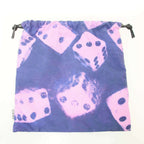 Loewe Dice Print Drawstring Pouch Navy Purple — view 2