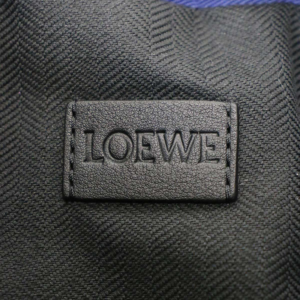 Loewe Dice Print Drawstring Pouch Navy Purple — view 3
