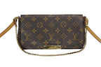 Louis Vuitton Monogram Favorite PM Shoulder Bag Brown Gold — view 2
