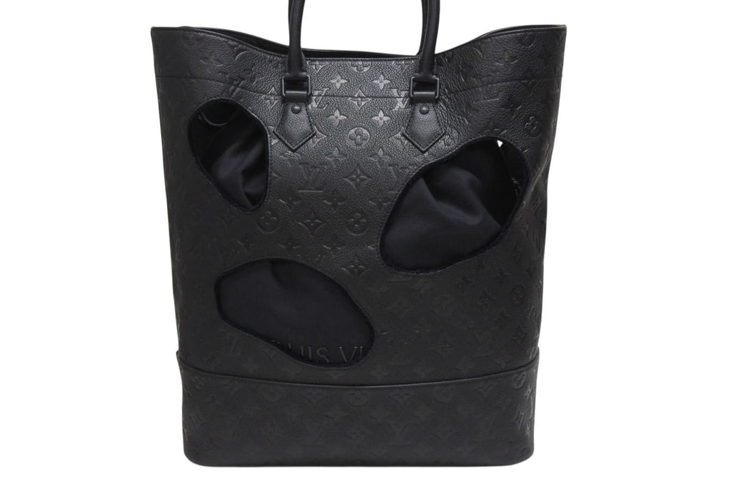 Louis Vuitton Comme Des Garcons Rei Kawakubo Tote Bag with Holes MM Monogram — view 2