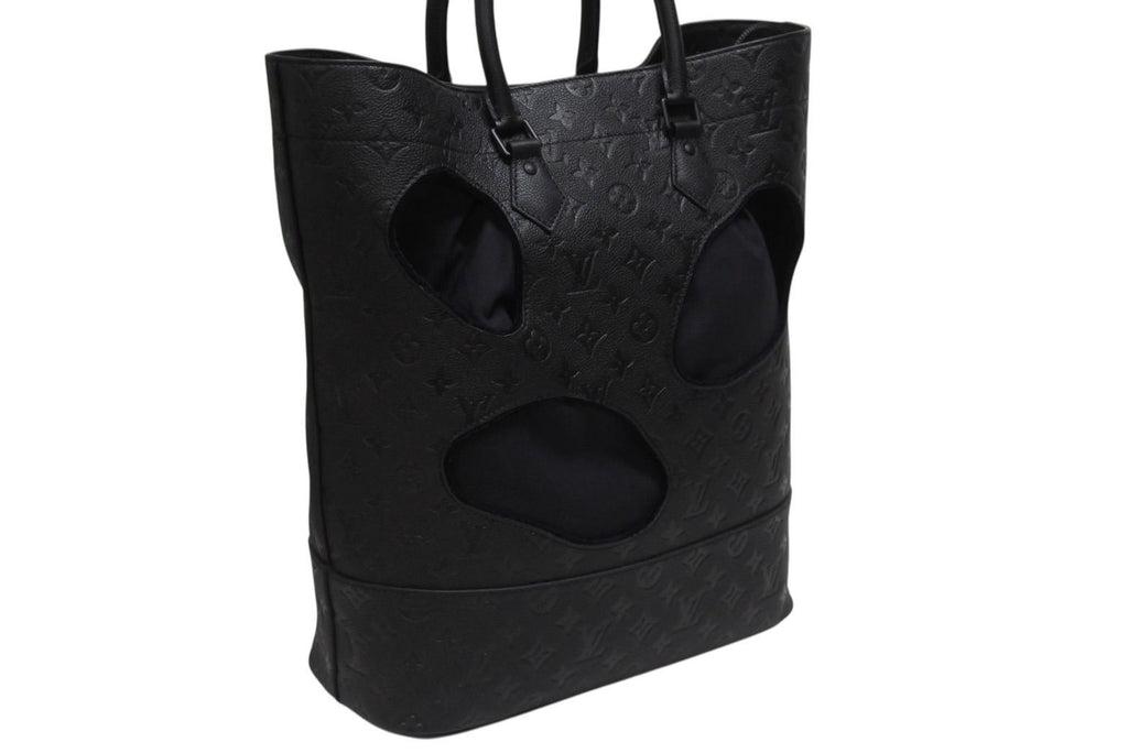 Louis Vuitton Comme Des Garcons Rei Kawakubo Tote Bag with Holes MM Monogram — view 4