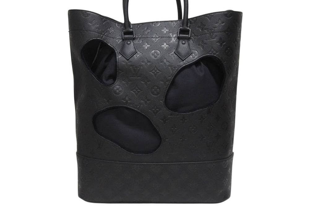 Louis Vuitton Comme Des Garcons Rei Kawakubo Tote Bag with Holes MM Monogram — view 3
