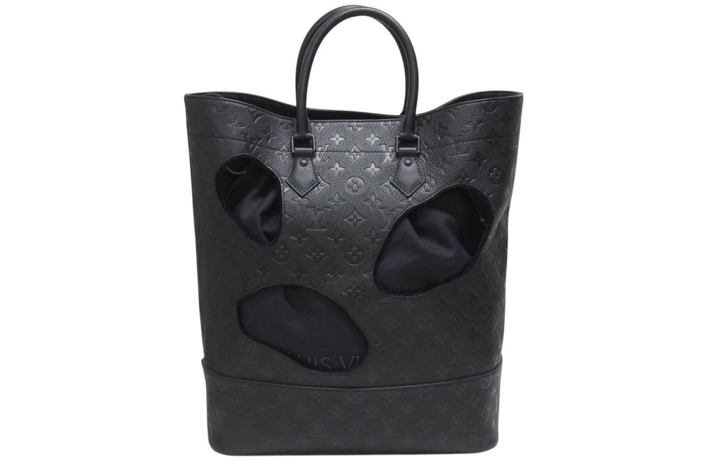 Louis Vuitton Comme Des Garcons Rei Kawakubo Tote Bag with Holes MM Monogram