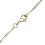 Chanel CC Logo Heart & Aro Rhinestone Pendant Necklace Gold Pink Plated Enamel — view 5