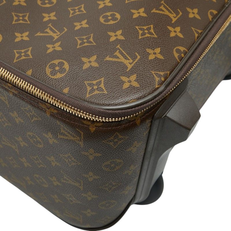 Louis Vuitton Monogram Pegase 65 Travel Bag Suit Case Brown Leather — view 5
