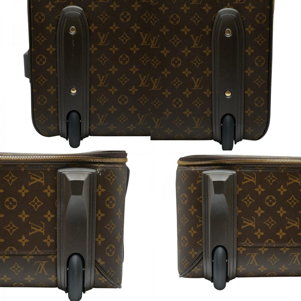 Louis Vuitton Monogram Pegase 65 Travel Bag Suit Case Brown Leather — view 8
