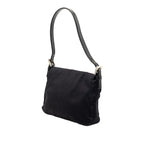 Fendi Mamma Bucket Shoulder Bag Black Cotton Canvas — view 2