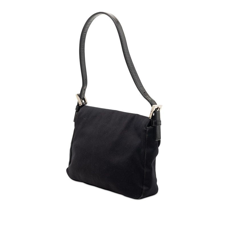 Fendi Mamma Bucket Shoulder Bag Black Cotton Canvas — view 2