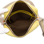 Louis Vuitton Damier Jean Weatherly LV Cup Shoulder Bag Yellow Canvas Leather — view 4