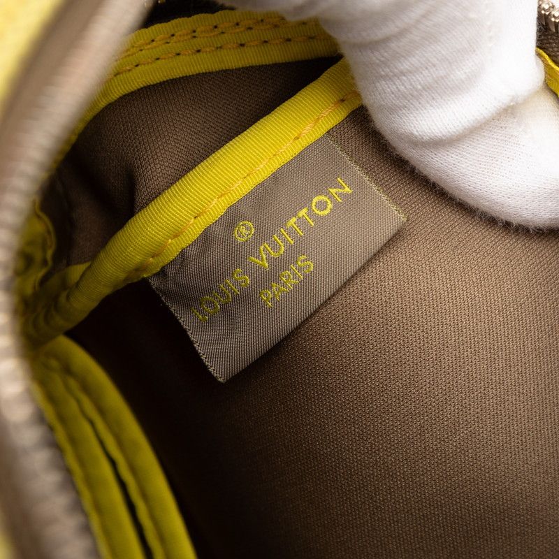 Louis Vuitton Damier Jean Weatherly LV Cup Shoulder Bag Yellow Canvas Leather — view 5