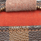 Louis Vuitton Damier Trousse Makeup Handbag Brown Leather — view 6