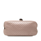 Gucci Micro Guccissima Ski GG Logo Crossbody Shoulder Bag Pink Leather — view 3
