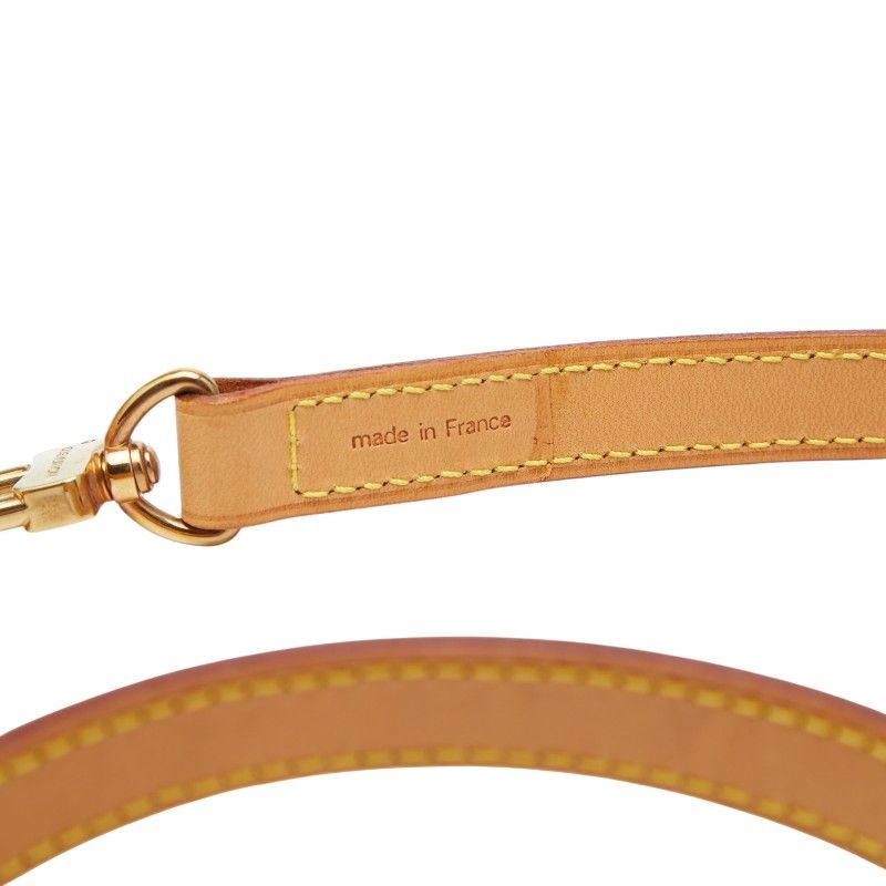Louis Vuitton Shoulder Strap Beige Leather — view 7