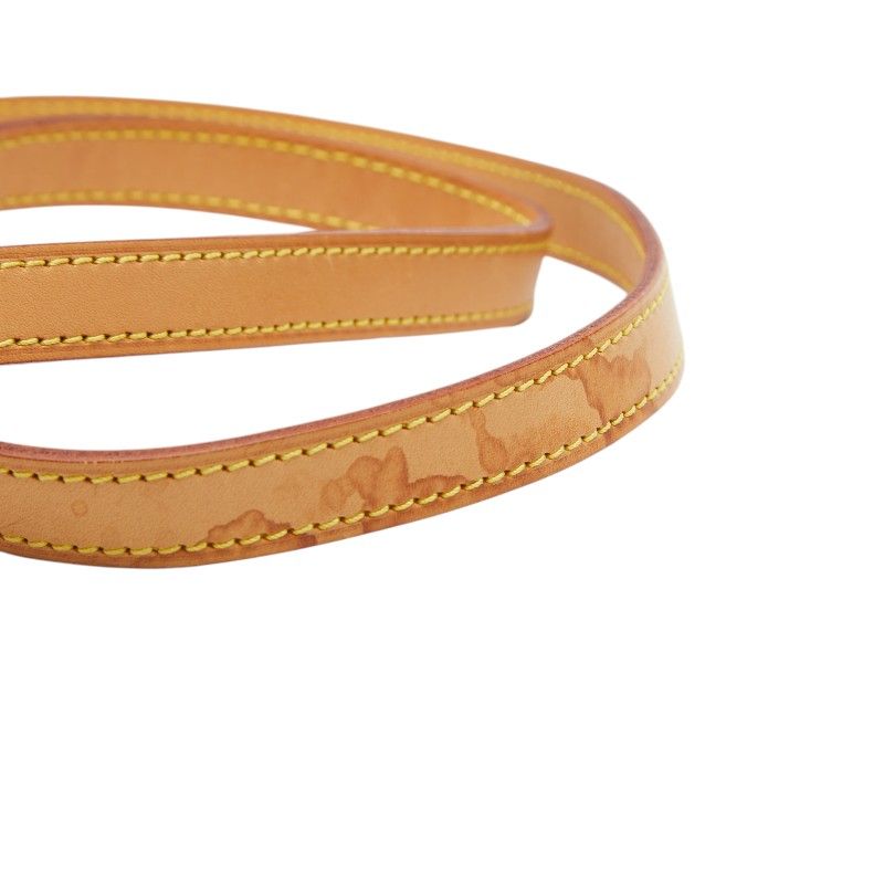 Louis Vuitton Shoulder Strap Beige Leather — view 5