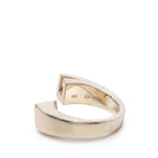 Gucci Spiral Ring Silver Yellow Stone — view 5