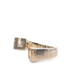 Gucci Spiral Ring Silver Yellow Stone — view 2