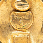 Chanel CC Logo Earrings Gold Plated — view 3