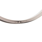 Hermes Kelly Bangle Cadena Lock Silver Leather Metal — view 5
