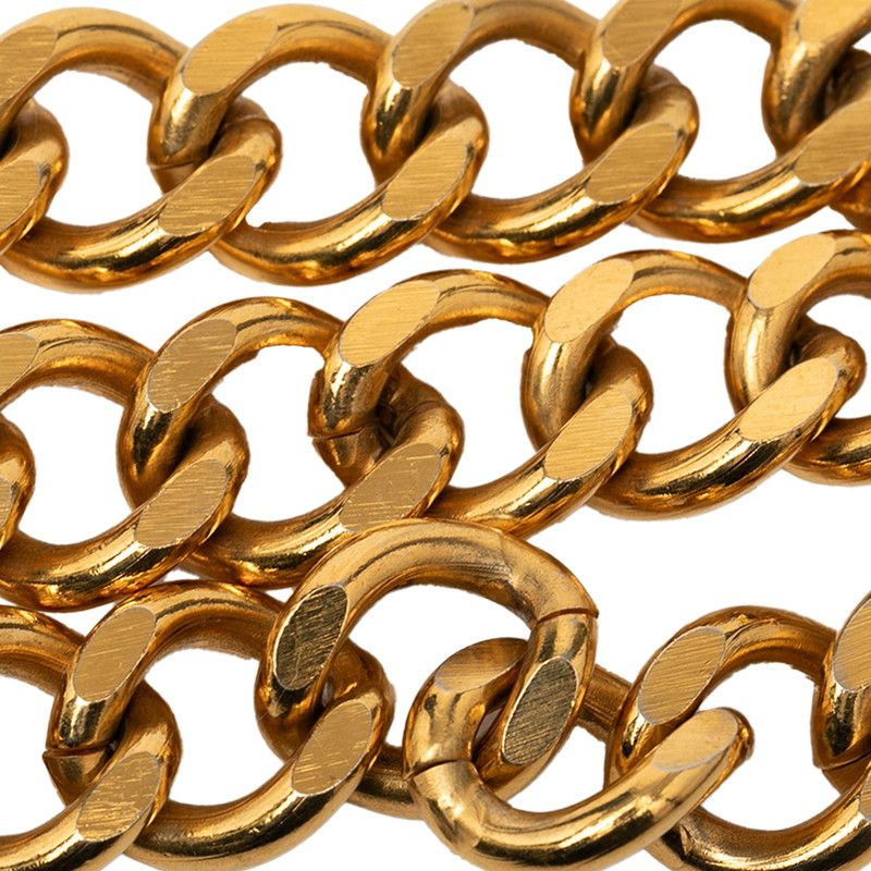 Chanel 31 Rue Cambon CC Logo Chain Belt Gold Plated — view 3