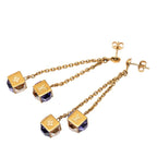 Louis Vuitton Boucle Doreille Pandan Gambling Earrings Gold Multicolor Plated — view 2