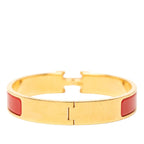 Hermes Click PM Bracelet Bangle Gold Red Plated — view 3