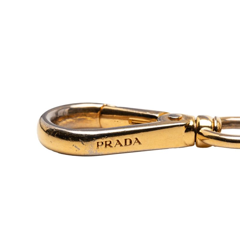 Prada Ladybug Motif Key Holder Charm Gold Plated Enamel — view 4