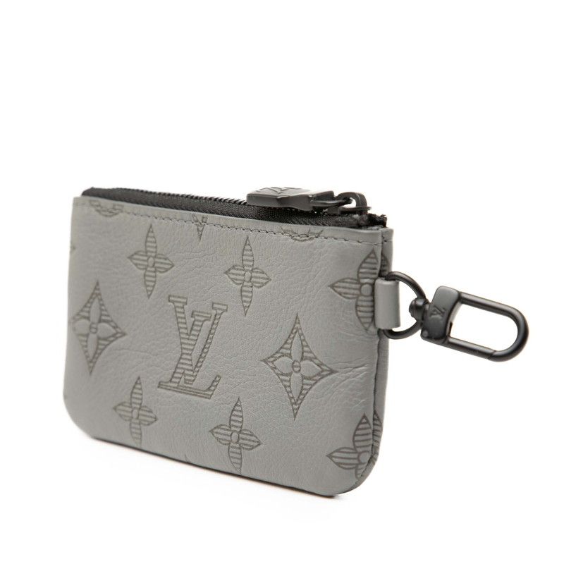 Louis Vuitton Monogram Shadow Duo Messenger Pouch Gray Leather — view 2