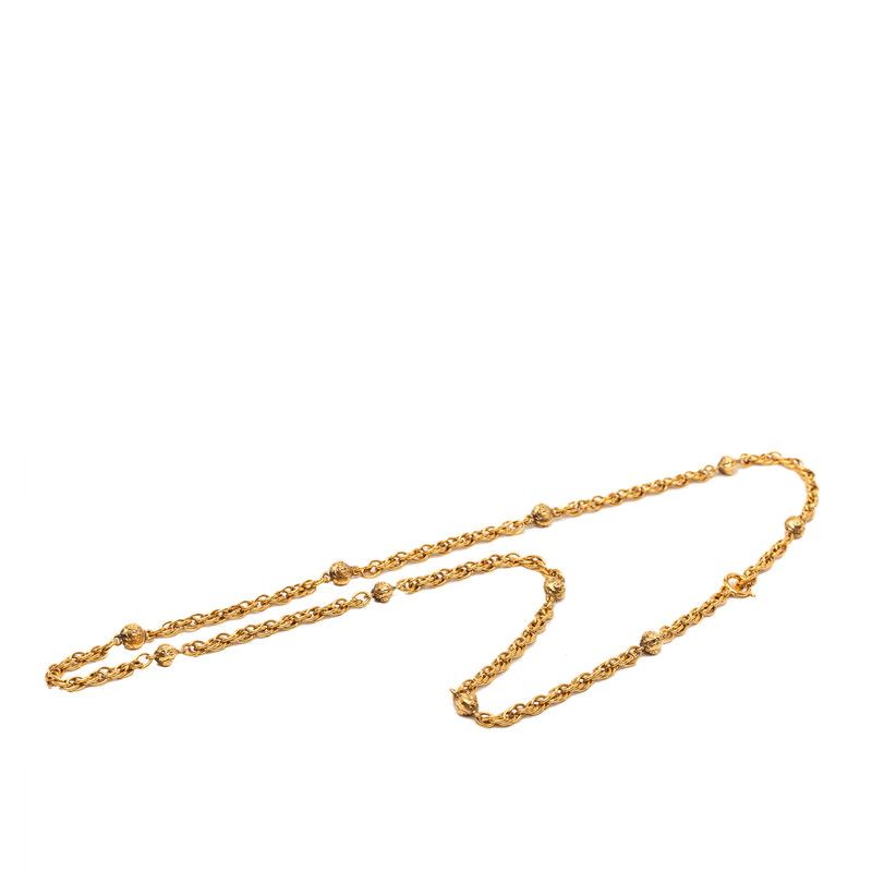 Chanel Long Necklace Gold Plated — view 2