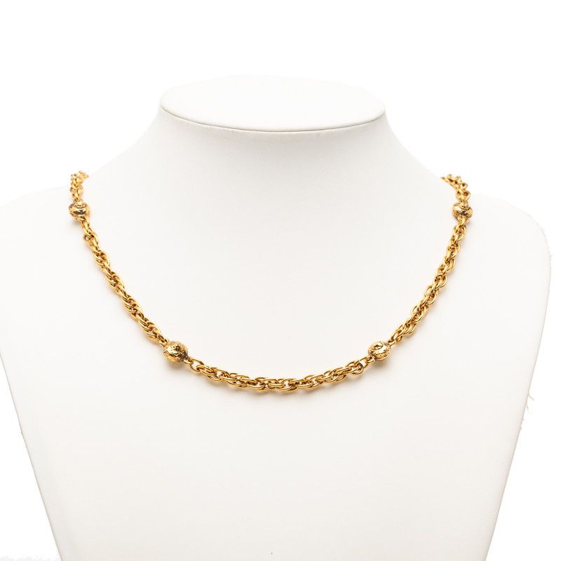Chanel Long Necklace Gold Plated — view 5