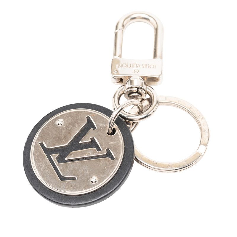 Louis Vuitton LV Circle Key Sling Bag Charm Silver Black Metal — view 2