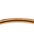 Hermes Enamel TPM Bangle Gold Black Plated Bracelet — view 5