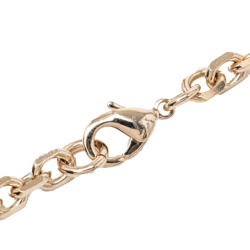 Chanel CC Logo Perfume Bottle Chain Pendant Necklace Gold Plated Faux Pearl — view 5