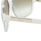 Gucci Logo Sunglasses White Acetate Eyewear — view 4