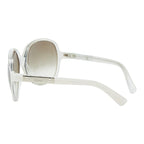 Gucci Logo Sunglasses White Acetate Eyewear — view 2
