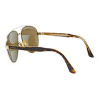 Gucci Teardrop Sunglasses Premier Gold Brown Plated Acetate Eyewear — view 2