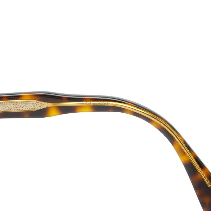 Gucci Teardrop Sunglasses Premier Gold Brown Plated Acetate Eyewear — view 5