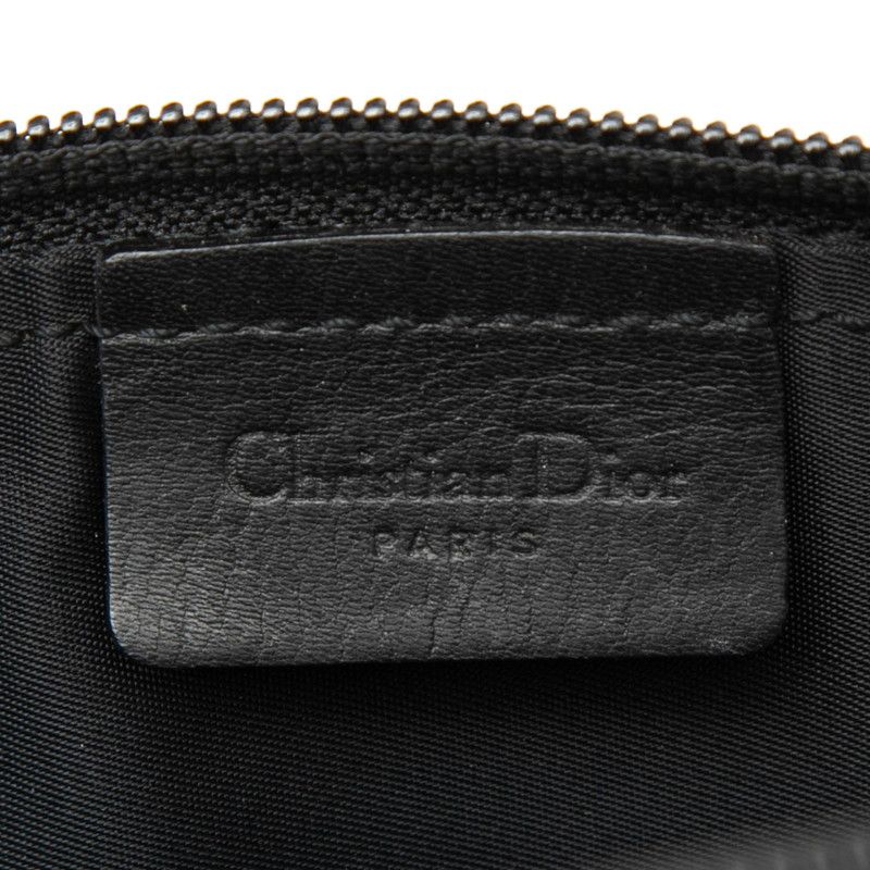 Dior Street Chic Trotter Handbag Black Leather Canvas — view 6
