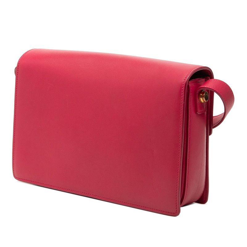 Saint Laurent Classic Lou Crossbody Shoulder Bag Red Leather — view 3