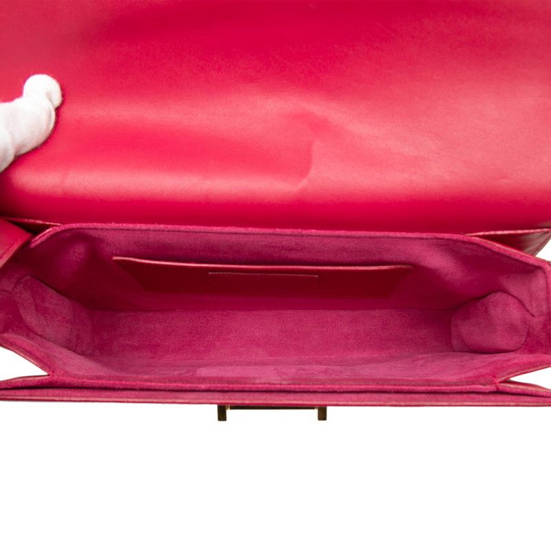 Saint Laurent Classic Lou Crossbody Shoulder Bag Red Leather — view 4