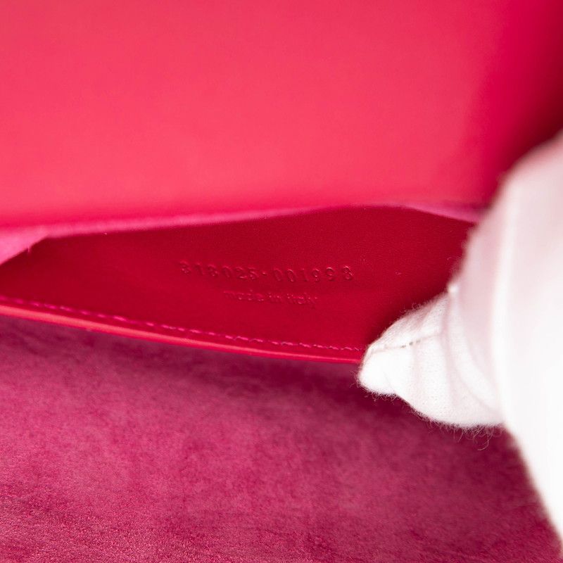 Saint Laurent Classic Lou Crossbody Shoulder Bag Red Leather — view 5